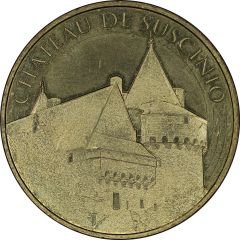Jeton touristique - Monnaie de Paris - Château de Suscinio - Une tour et la toiture du logis est