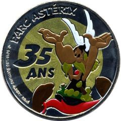 Jeton touristique - Monnaie de Paris - Parc Astérix Paris - Astérix 35 ans