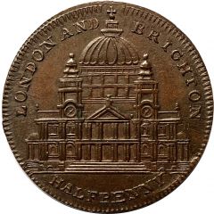 1/2 Penny Middlesex - London / Spittle’s