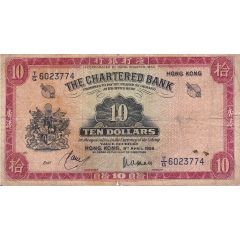 10 Dollars The Chartered Bank