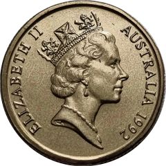 1 Dollar - Elizabeth II 3rd Portrait - Barcelona Olympics