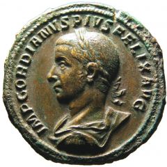 Sestertius - Gordian III P M TR P VI COS II P P S C