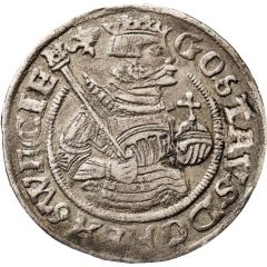 1/2 Mark - Gustav Vasa Svartsjö mint, bust type I