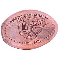 Elongated coin - Amsterdam Canals