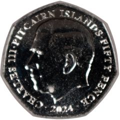 50 Pence - Charles III By Land