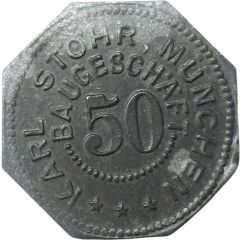 50 Pfennigs - München Karl Stöhr, Baugeschäft