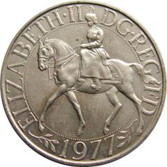 25 New Pence - Elizabeth II Silver Jubilee