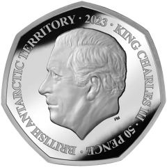 50 Pence - Charles III Emperor penguin