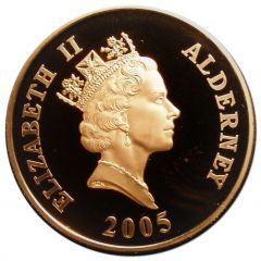 5 Pounds - Elizabeth II Sir Winston Churchill, Gold Proof