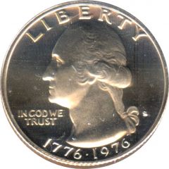 1/4 Dollar `Washington Quarter` Bicentennial