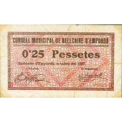 0.25 Pesetas Bellcaire d`Empordà