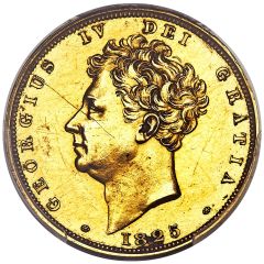 1 Sovereign - George IV Uniface Pattern