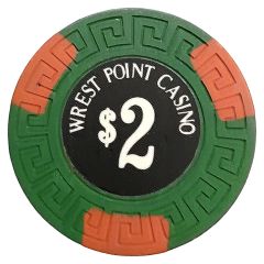 Token/Chip - 2 Dollars - Wrest Point Casino Chip