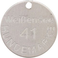 Dog Tax Token Weißensee