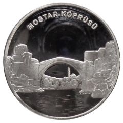 20 New Lira Mostar Bridge