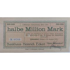 500 000 Mark Eichendorf, Bankhaus H. Eckert