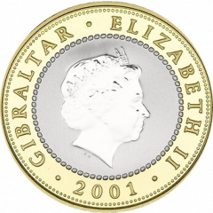 1/2 Crown - Elizabeth II Solar System