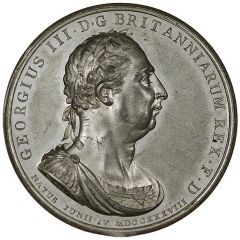 Medal - George III Union, S. Kindon, white metal