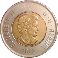 2 Dollars - Elizabeth II Polar bear, with security features