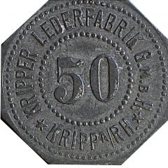 50 Pfennigs - Kripp am Rhein Kripper Lederfabrik