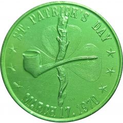 Mardi Gras Token - Pete Fountain`s Half/Fast Walking Club St. Patrick`s Day, New Orleans, Louisiana