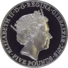 5 Pounds - Elizabeth II The Legend of Saint George, Silver Proof