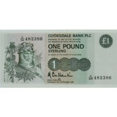 1 Pound Clydesdale Bank