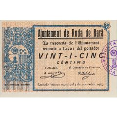 25 Céntimos Roda de Barà
