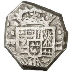 2 Reales - Felipe V Madrid,hammered