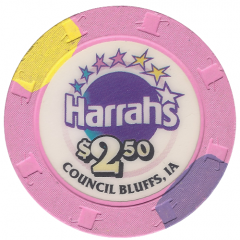 $2.50 Harrah`s Council Bluffs, Iowa