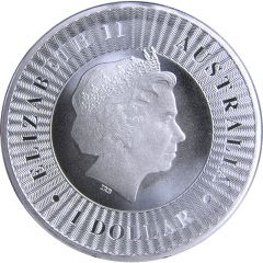 1 Dollar - Elizabeth II 4th Portrait - Australian Kangaroo - Bullion Coin