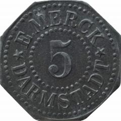 5 Pfennig - Darmstadt E. Merck
