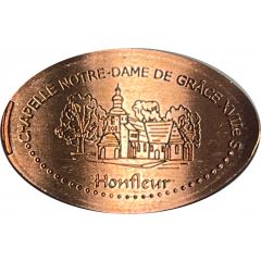 Pièce écrasée - Honfleur - Chapelle notre Dame de Grace XVIIe s.