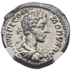 Denarius - Commodus TR P III IMP II COS P P, Salus
