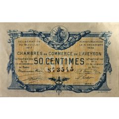 50 Centimes Chambres de Commerce de L`Aveyron