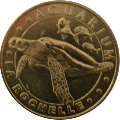 Tourist token - Monnaie de Paris - Aquarium de La Rochelle turtle