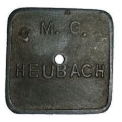 M.G. Heubach 1 Liter Magermilch, Square and Holed