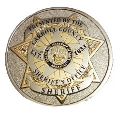 Challenge Coin - Carroll County Sheriff`s Office Arkansas