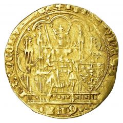 Écu d`or à la chaise - Jean II