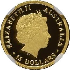 15 Dollars - Elizabeth II 4th Portrait - Koala