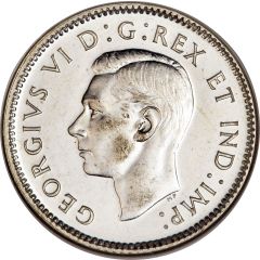 10 Cents - George VI with IND:IMP: