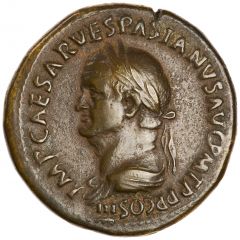 Sestertius - Vespasian FORTVNAE REDVCI S C, Fortuna