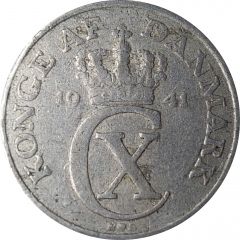 2 Øre - Christian X German Occupation