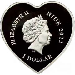 1 Dollar - Elizabeth II Valentine`s Day