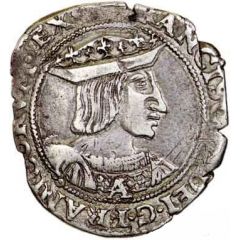Half Testoon - Francis I 10th type