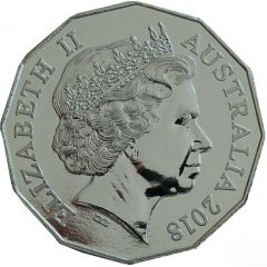 50 Cents - Elizabeth II 4th Portrait - `3801` A Legend of Steam