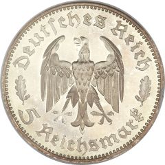 5 Reichsmark Friedrich Schiller