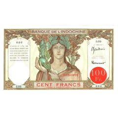 100 Francs Red text