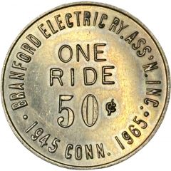 50 Cents - Branford Electric Ry. Assn. East Haven, Connecticut