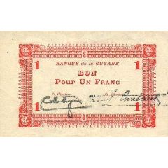 1 Franc Émission d`urgence